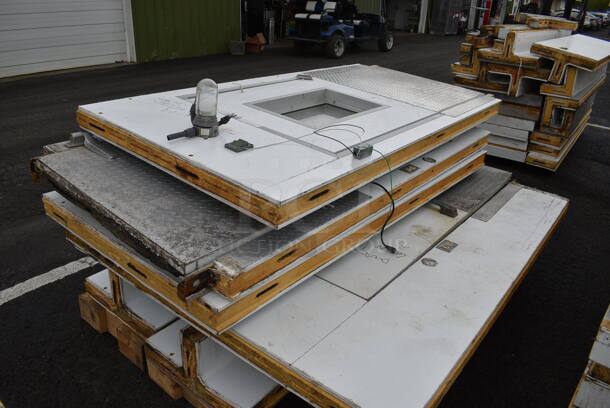 4 Walk In Boxes That Make Up 1 Combo Box Unit w/ 4 Bohn Condensers and 4 Russell Compressors. Two Coolers Are 7'x7'x7' w/o Floors, One Cooler Is 7'x10'x7' w/o a Floor and Freezer Is 7'x6'x7' w/ a Floor. 115/208-230 Volts, 1 Phase. Information Provided By The Consignor But Not Verified By PCI Auctions. 4 Times Your Bid! - Image 2 of 12