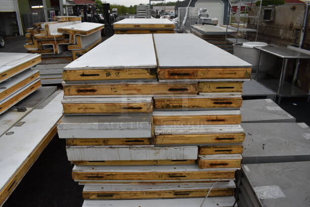 4 Walk In Boxes That Make Up 1 Combo Box Unit w/ 4 Bohn Condensers and 4 Russell Compressors. Two Coolers Are 7'x7'x7' w/o Floors, One Cooler Is 7'x10'x7' w/o a Floor and Freezer Is 7'x6'x7' w/ a Floor. 115/208-230 Volts, 1 Phase. Information Provided By The Consignor But Not Verified By PCI Auctions. 4 Times Your Bid! - Image 3 of 12