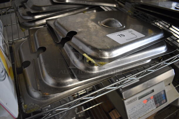 4 Stainless Steel 1/2 Size Drop In Bin Lids. 4 Times Your Bid! - Image 2 of 2