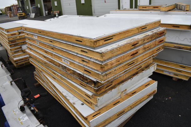 4 Walk In Boxes That Make Up 1 Combo Box Unit w/ 4 Bohn Condensers and 4 Russell Compressors. Two Coolers Are 7'x7'x7' w/o Floors, One Cooler Is 7'x10'x7' w/o a Floor and Freezer Is 7'x6'x7' w/ a Floor. 115/208-230 Volts, 1 Phase. Information Provided By The Consignor But Not Verified By PCI Auctions. 4 Times Your Bid! - Image 11 of 12