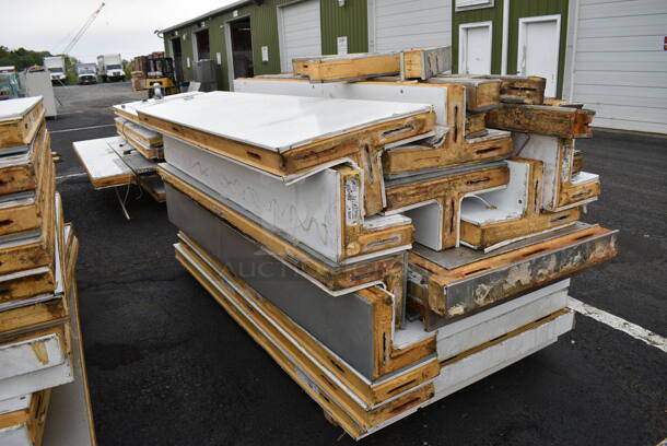 4 Walk In Boxes That Make Up 1 Combo Box Unit w/ 4 Bohn Condensers and 4 Russell Compressors. Two Coolers Are 7'x7'x7' w/o Floors, One Cooler Is 7'x10'x7' w/o a Floor and Freezer Is 7'x6'x7' w/ a Floor. 115/208-230 Volts, 1 Phase. Information Provided By The Consignor But Not Verified By PCI Auctions. 4 Times Your Bid! - Image 12 of 12