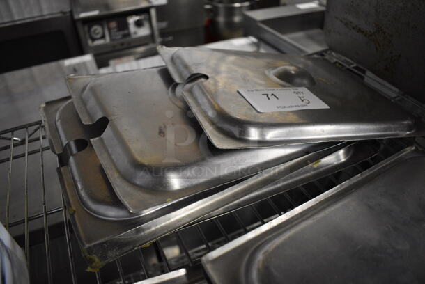 5 Stainless Steel 1/2 Size Drop In Bin Lids. 5 Times Your Bid! - Image 2 of 2