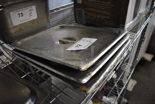 3 Stainless Steel 1/2 Size Drop In Bin Lids. 3 Times Your Bid! - Image 2 of 2
