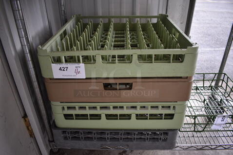 4 Various Poly Dish Caddies. Includes 19.5x19.5x4. 4 Times Your Bid!