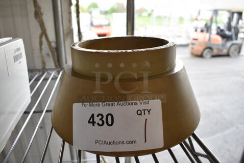 Dishwasher Table Trash Chute Collar. 9x9x4.5