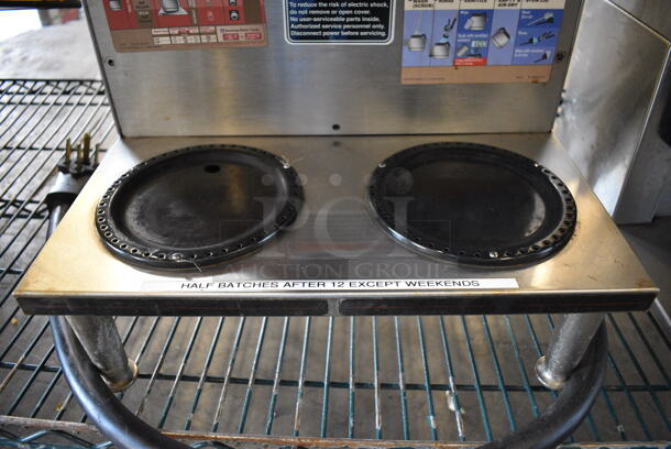 GREAT! 2016 Bunn Model AXIOM 2/2 TWIN Stainless Steel Commercial Countertop 4 Burner Range w/ 2 Metal Brew Basket. 120/208-240 Volts, 1 Phase. 16x18x23.5 - Image 3 of 7