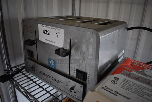 Avatoast Model CT-100 Stainless Steel Commercial Countertop 4 Slot Toaster. 120 Volts, 1 Phase. 12.5x10.5x9 - Image 2 of 6