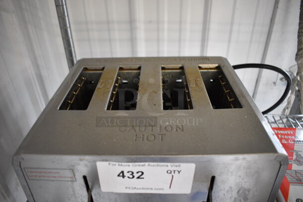 Avatoast Model CT-100 Stainless Steel Commercial Countertop 4 Slot Toaster. 120 Volts, 1 Phase. 12.5x10.5x9 - Image 3 of 6