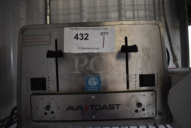 Avatoast Model CT-100 Stainless Steel Commercial Countertop 4 Slot Toaster. 120 Volts, 1 Phase. 12.5x10.5x9 - Image 4 of 6