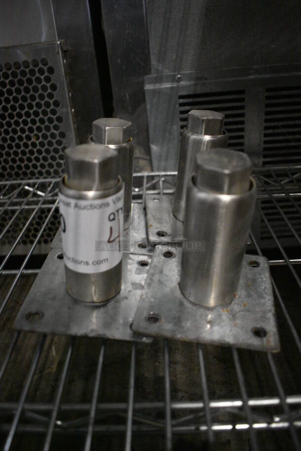 4 Metal Legs. 3.5x3.5x4. 4 Times Your Bid! - Image 1 of 4