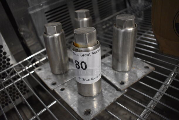 4 Metal Legs. 3.5x3.5x4. 4 Times Your Bid! - Image 2 of 4
