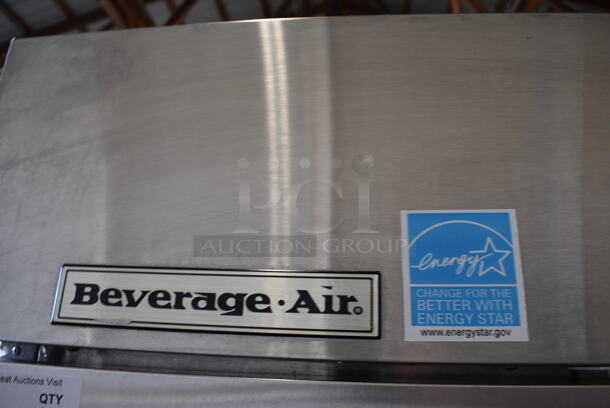 GREAT! Beverage Air Model KF48-1AS ENERGY STAR Stainless Steel Commercial 2 Door Reach In Freezer w/ Poly Coated Racks on Commercial Casters. 115 Volts, 1 Phase. 54.5x32x84. Tested and Powers On But Does Not Get Cold - Image 4 of 7