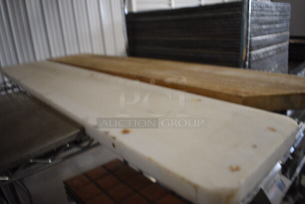 White Cutting Board. 43x8x1 - Image 1 of 2