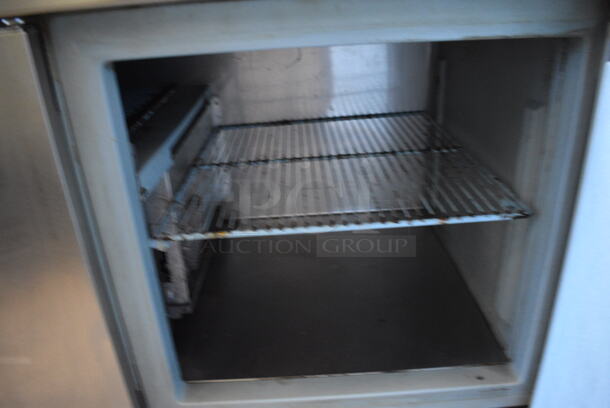 SWEET! Delfield Stainless Steel Commercial Sandwich Salad Prep Table Bain Marie Mega Top w/ 4 Lids and 3 Doors on Commercial Casters. 99x32x52. Could Not Test - Unit Trips Breaker - Image 8 of 10