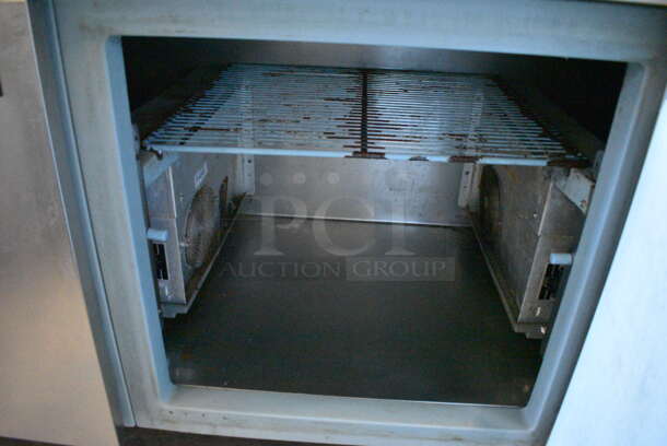 SWEET! Delfield Stainless Steel Commercial Sandwich Salad Prep Table Bain Marie Mega Top w/ 4 Lids and 3 Doors on Commercial Casters. 99x32x52. Could Not Test - Unit Trips Breaker - Image 9 of 10