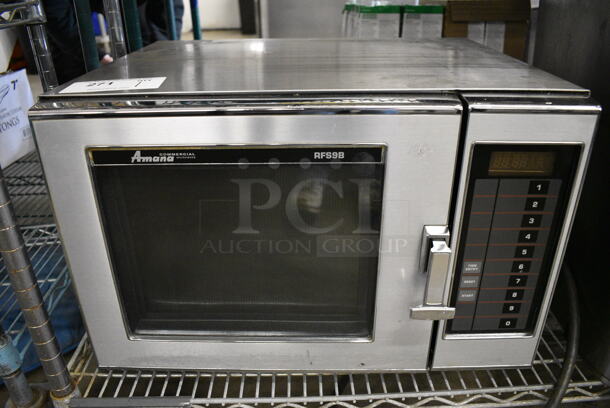 Amana RFS9B Metal Commercial Countertop Microwave Oven. 22x19x14.5