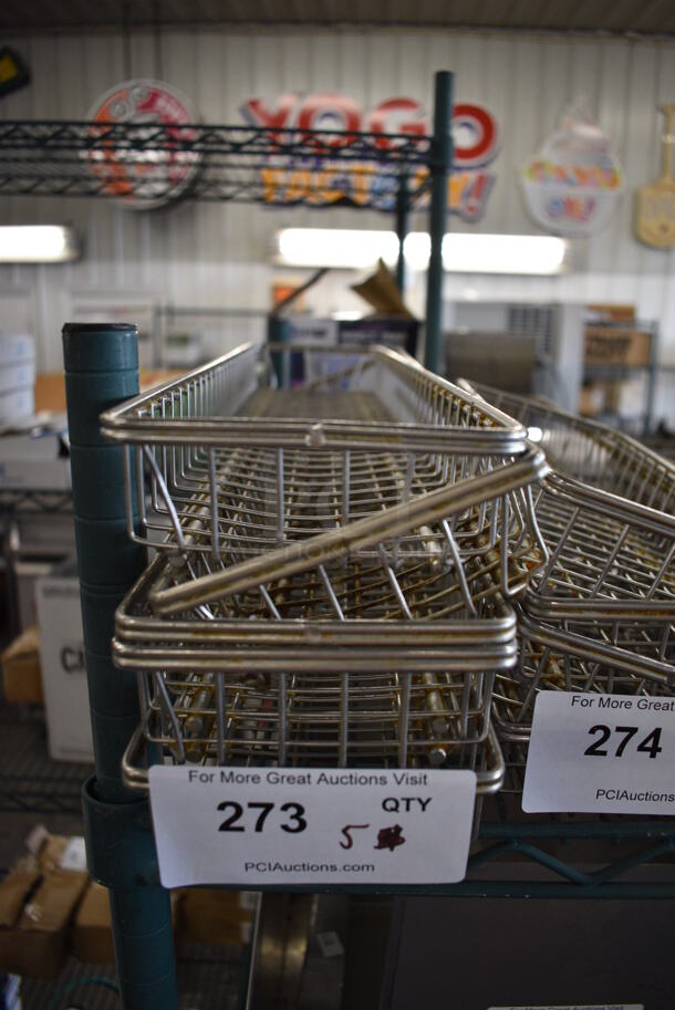 5 Metal Baskets. 22x5x2. 5 Times Your Bid!