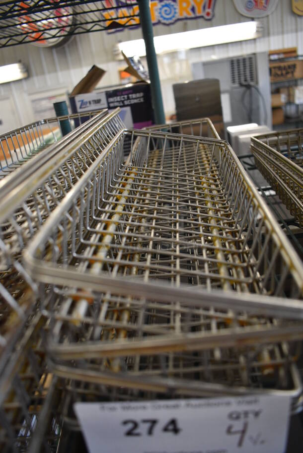 4 Metal Baskets. 22x5x2, 12x5x2. 4 Times Your Bid! - Image 2 of 2