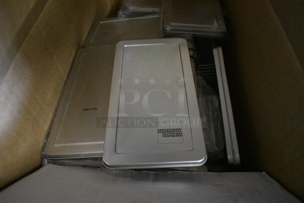 ALL ONE MONEY! Lot of 37 Metal Check Tins! 3.5x6.5x0.5 - Image 2 of 2