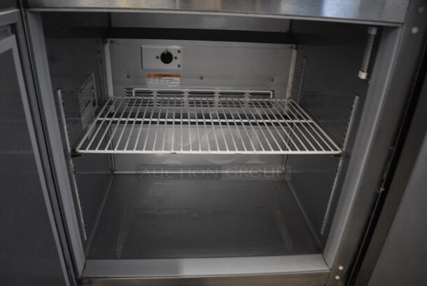 NICE! Beverage Air Model WTR27A-23 Stainless Steel Commercial Single Door Undercounter Cooler on Commercial Casters. 115 Volts, 1 Phase. 27x30x32.5. Tested and Working! - Image 4 of 6