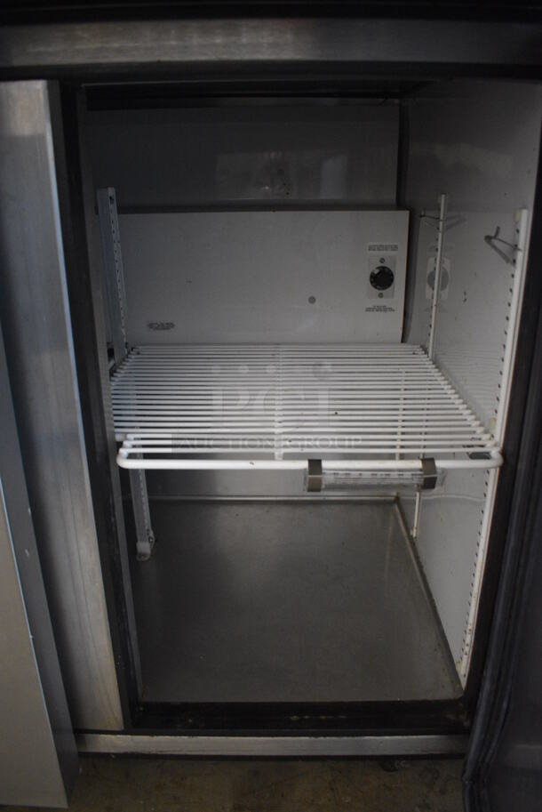 GREAT! 2014 True Model TUC-36-34 ENERGY STAR Stainless Steel Commercial 2 Door Undercounter Cooler on Commercial Casters. 115 Volts, 1 Phase. 36.5x34.5x33.5. Tested and Working! - Image 3 of 7