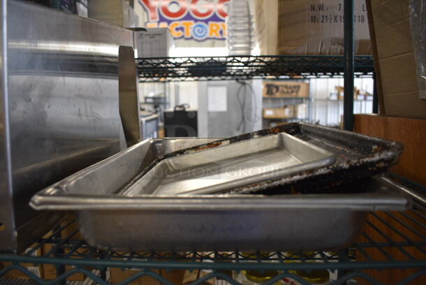 ALL ONE MONEY! Lot of 3 Various Metal Items; Baking Pans and Drop In Bin! Includes 13x21x2.5 - Image 3 of 3