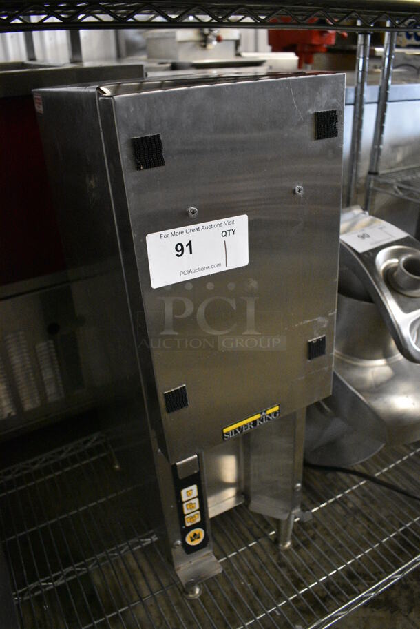 NICE! Silver King Stainless Steel Commercial Countertop Milk Dispenser. 9.5x17x29. Cannot Test Due To Missing Power Cord - Image 3 of 6