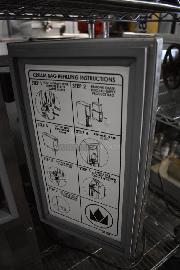 NICE! Silver King Stainless Steel Commercial Countertop Milk Dispenser. 9.5x17x29. Cannot Test Due To Missing Power Cord - Image 6 of 6