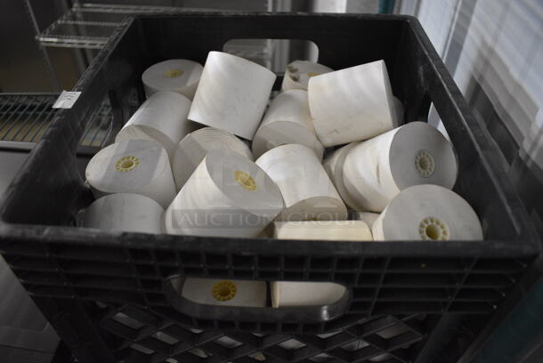 ALL ONE MONEY! Lot of Various Receipt Paper Rolls! - Image 1 of 3