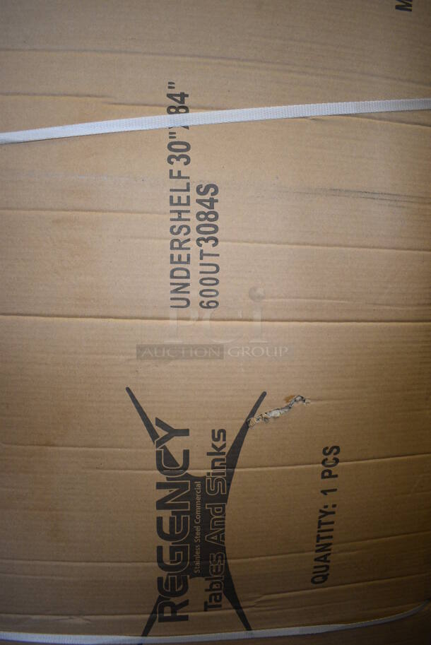 BRAND NEW IN BOX! Regency 600UT3084S Stainless Steel Undershelf. 84x30x2 - Image 2 of 4