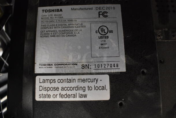 Toshiba Model P1730A 17" Computer Monitor - Image 3 of 3