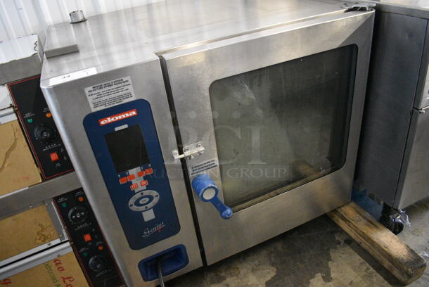 FANTASTIC! Eloma Genius Stainless Steel Commercial Combitherm Convection Oven w/ View Through Door. Comes w/ 4 Legs! 208 Volts, 1 Phase. 36.5x34x30 - Image 3 of 12