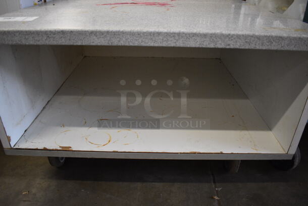Gray Table w/ Undershelf on Commercial Casters. 30.5x32x23 - Image 4 of 5