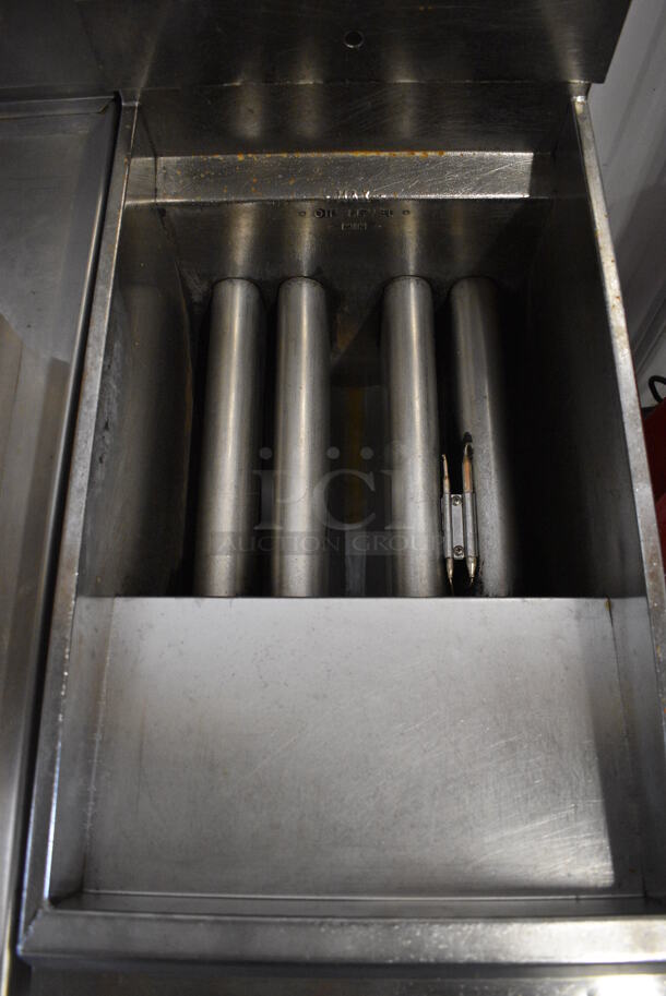NICE! Pitco Frialator Model 43C-MS Stainless Steel Commercial Floor Style Natural Gas Powered Deep Fat Fryer. 122,000 BTU. 15x31.5x47 - Image 4 of 7