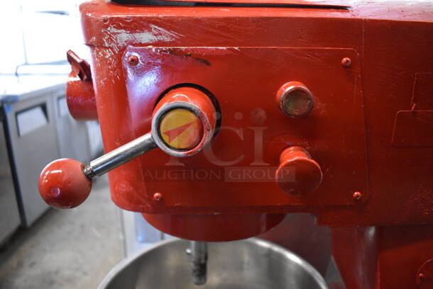 GREAT! Metal Commercial Floor Style Planetary Mixer w/ Stainless Steel Mixing Bowl and Dough Hook. 115 Volts, 1 Phase. 21x23x45. Tested and Does Not Power On - Image 5 of 9