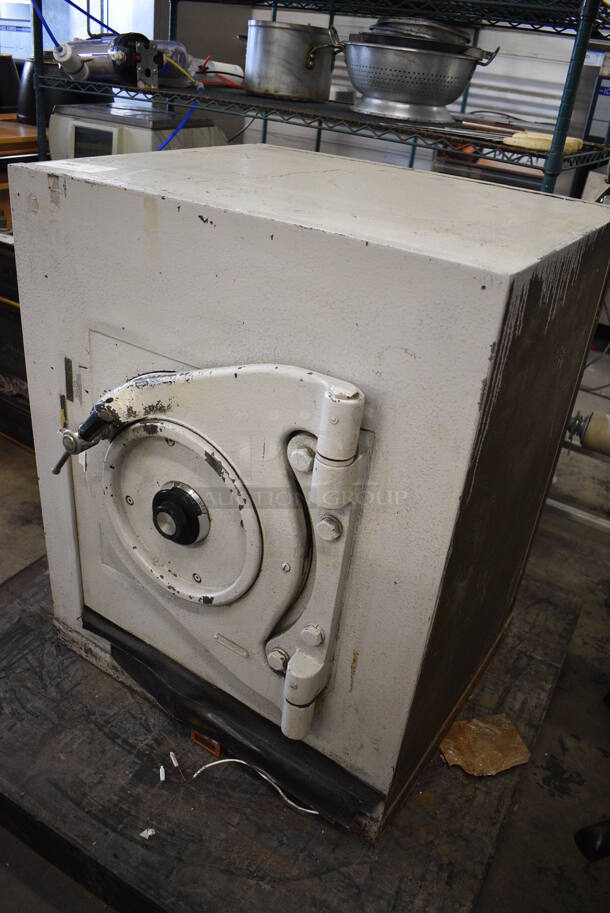 Tan Metal Single Compartment Safe. Does Not Come w/ Combination. 26x27x32 - Image 2 of 10