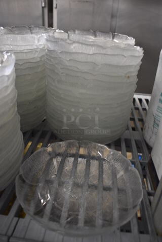 20 Glass Salad Plates. 8x8x1. 20 Times Your Bid!