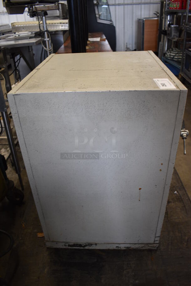 Tan Metal Single Compartment Safe. Does Not Come w/ Combination. 26x27x32 - Image 10 of 10