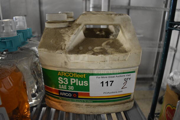 2 Arco S3 Plus SAE 30 Oil. 9x5x9.5. 2 Times Your Bid!