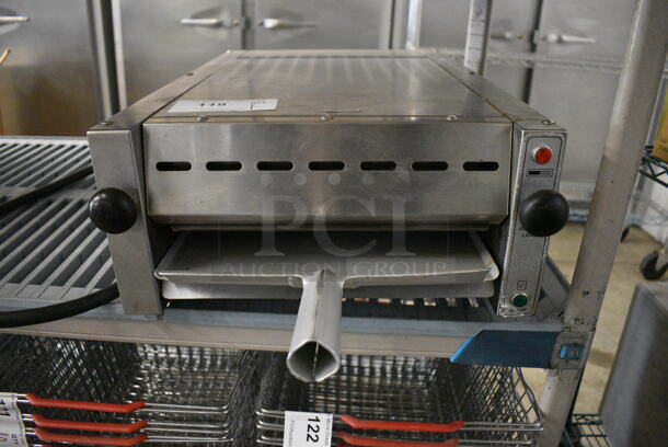 AJ Antunes Stainless Steel Commercial Countertop Muffin Toaster w/ Paddle. 480-600 Volts, 3 Phase. 16x26x7.5