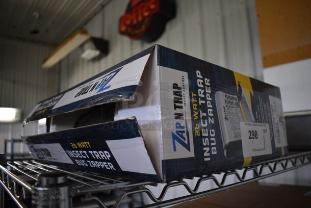 IN ORIGINAL BOX! Zap N Trap Metal Bug Zapper. 15x4x12 - Image 3 of 3