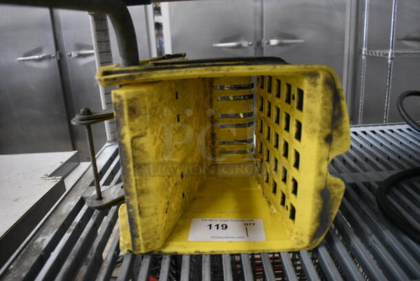 Yellow Poly Mop Bucket Wringing Attachment. 13x12x27 - Image 3 of 3