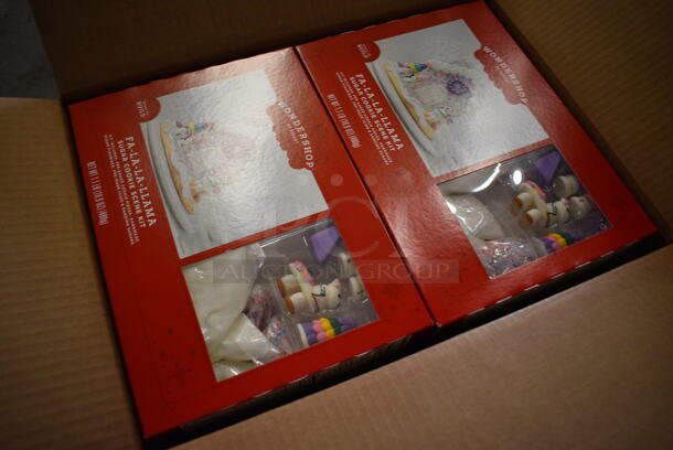6 Boxes of BRAND NEW! Wondershop Fa-La-La-Llama Sugar Cookie Scene Kits. 4 Kits Per Box. 6 Times Your Bid! - Image 2 of 4