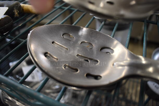 4 Various Metal Straining Spoons. Includes 15.5". 4 Times Your Bid! - Image 3 of 3