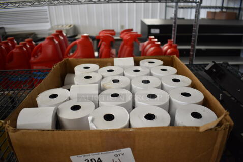 ALL ONE MONEY! Lot of Thermal Receipt Printer Paper Rolls!