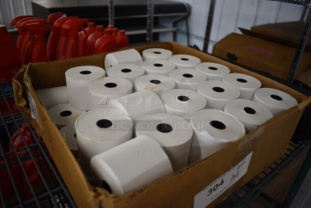 ALL ONE MONEY! Lot of Thermal Receipt Printer Paper Rolls! - Image 2 of 2