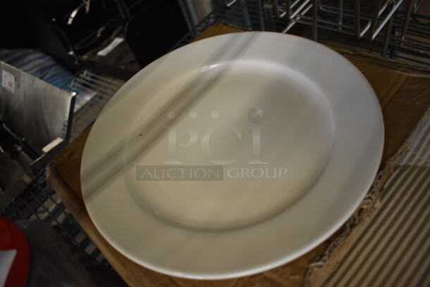 12 BRAND NEW IN BOX! White Ceramic Plates. 10.5x10.5x1. 12 Times Your Bid! - Image 2 of 3