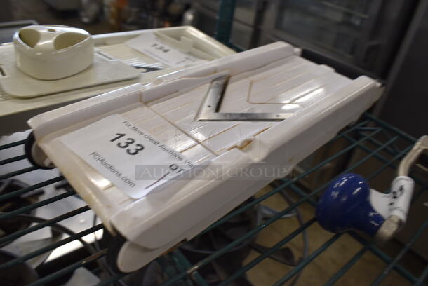 White Poly Mandolin Slicer. 6x16x2.5 - Image 2 of 3