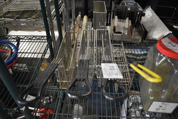 4 Various Metal Fry Baskets. Includes 25x3x9. 4 Times Your Bid! - Image 1 of 3