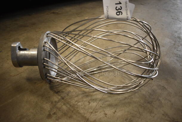 Metal Commercial Whisk Attachment for 20 Quart Hobart Mixer. 8x8x15 - Image 2 of 4